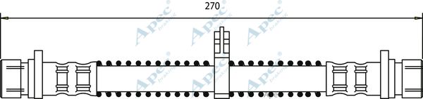 APEC BRAKING Тормозной шланг HOS3537